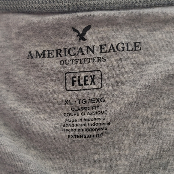 Gray and Yellow Men's Button T-shirt - Picture 2 of 2